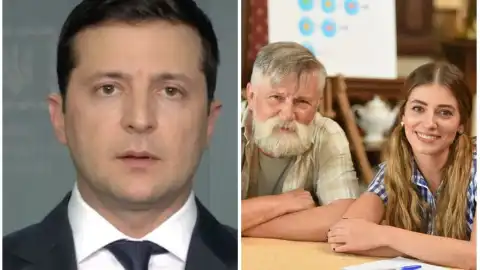 Владимир Зеленский, Дарья Петрожицкая и Станислав Боклан. Фотоколлаж