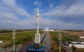 The combination of the Shenzhou-13 manned spaceship and a Long March-2F carrier rocket is being transferred to the launching area of Jiuquan Satellite Launch Center in northwest China. Photo by Wang Jiangbo/Xinhua.