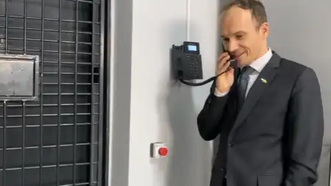 Денис Малюська. Фото: скріншот відео міністра у Facebook