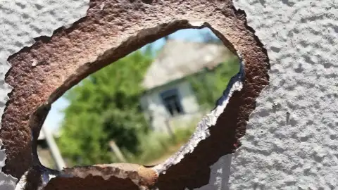ВГА в Золотом Луганской области. Донбасс.  Фото: Facebook ВЦА м Золоте та с Катеринівка Попаснянського р. Луганської обл.