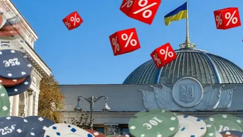 Налогообложение азартных игр. Коллаж Українських Новин