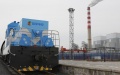 China's hydrogen fuel cell hybrid locomotive. Photo by Xinhua.
