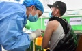 A resident receives the COVID-19 vaccine at the Pulan County People's Hospital in Ali Prefecture, southwest China's Tibet Autonomous Region. Photo by Xinhua/Sun Ruibo.