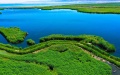 Bosten Lake in northwest China's. Photo by Xinhua.