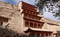 Tourists visit the Mogao Grottoes in Dunhuang, northwest China's Gansu Province Photo by Zhang Xiaoliang/Xinhua.