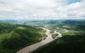 River in China's Gansu. Photo by Xinhua.