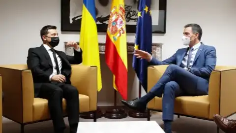 Зеленский и глава правительства Испании Педро Санчес. Источник: ОПУ