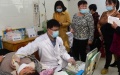 The villager is having a thyroid ultrasound testing in Cangzhou People's Hospital in north China's Hebei Province. Photo by Xinhua/Wang Min.
