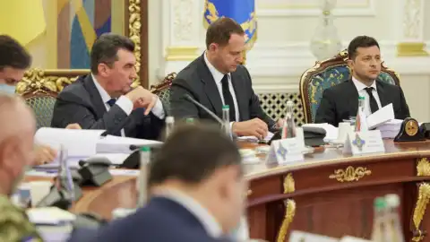 Владимир Зеленский. Заседание СНБО. Фото: president