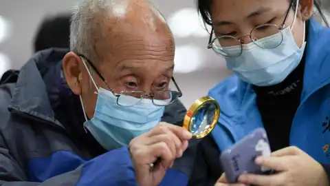 Internet accessible to seniors in China. Photo by Xinhua.