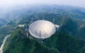 China's Five-hundred-meter Aperture Spherical Radio Telescope (FAST) under maintenance in southwest China's Guizhou Province. Photo by Xinhua/Ou Dongqu.