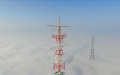 Two new power transmission line towers refresh world's record in height.  Photo by Xinhua.