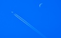 A plane flies during the 52nd International Paris Air and Space Show held in Le Bourget. Photo by Xinhua/Chen Yichen.