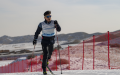 Torsongan Bullik practices skiing in Wenquan County, northwest China's Xinjiang Uygur Autonomous Region. Photo by Xinhua/Hu Huhu.