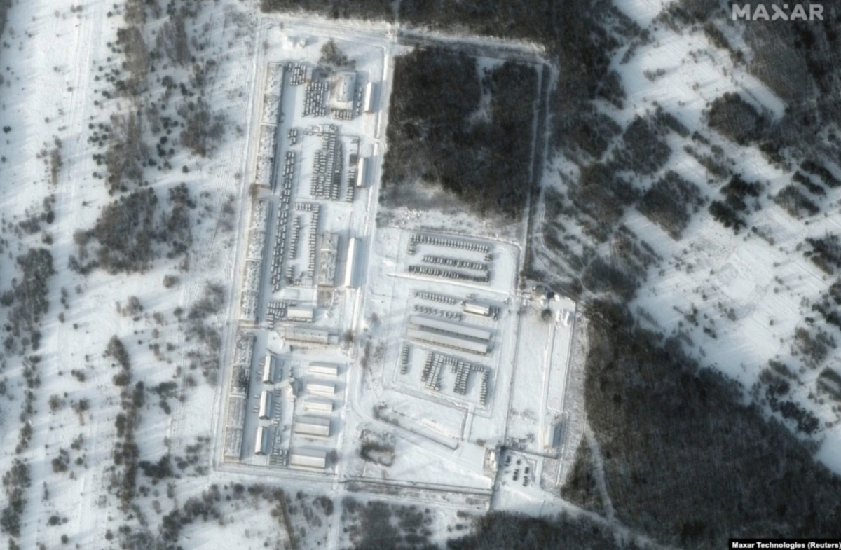 Военная техника на складе в Климове