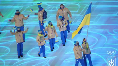 Украинские спортсмены на Олимпиаде. Фото: Facebook/НОК України та олімпійська команда
