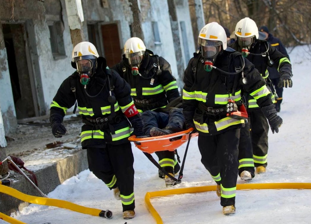 Учения в зоне ЧАЭС. Фото: mvs.gov.ua