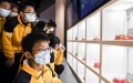 Students learn about the harm, traits and varieties of drugs at an educational base in Xingye County, south China's Guangxi Zhuang Autonomous Region. Photo by Xinhua/Cao Yiming.