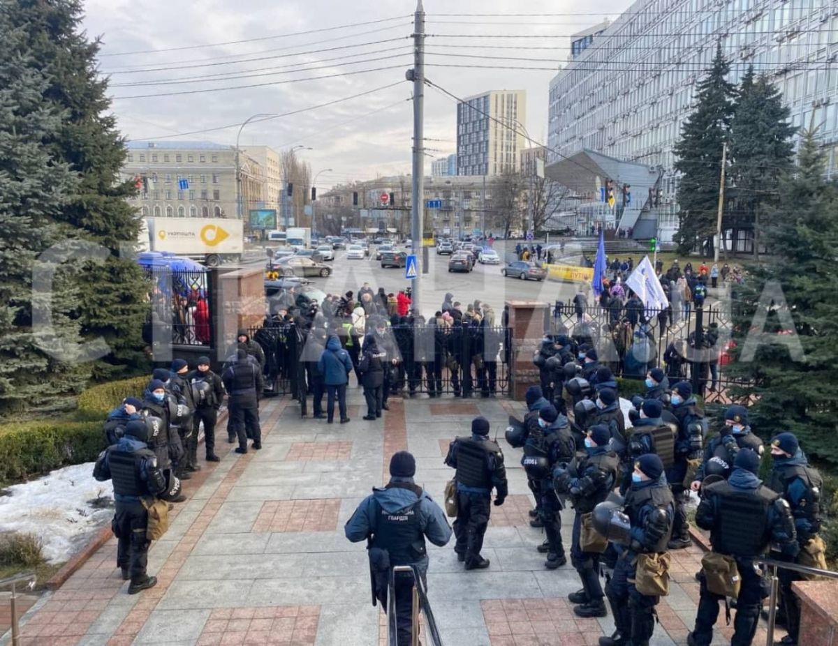 Сторонники Порошенко. Фото: 