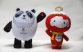 The mascots of Beijing 2022 Olympic Winter Games Bing Dwen Dwen and Beijing 2022 Paralympic Winter Games Shuey Rhon Rhon made of paper in Shenyang, capital of northeast China's Liaoning Province. Photo by Xinhua/Yang Qing.