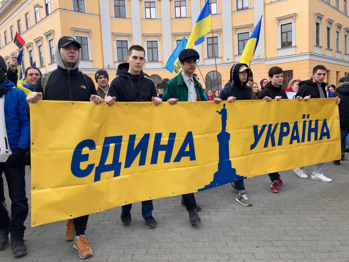 Участие в Марше Единства в Одессе приняли около трех тысяч человек. Фото: Думская