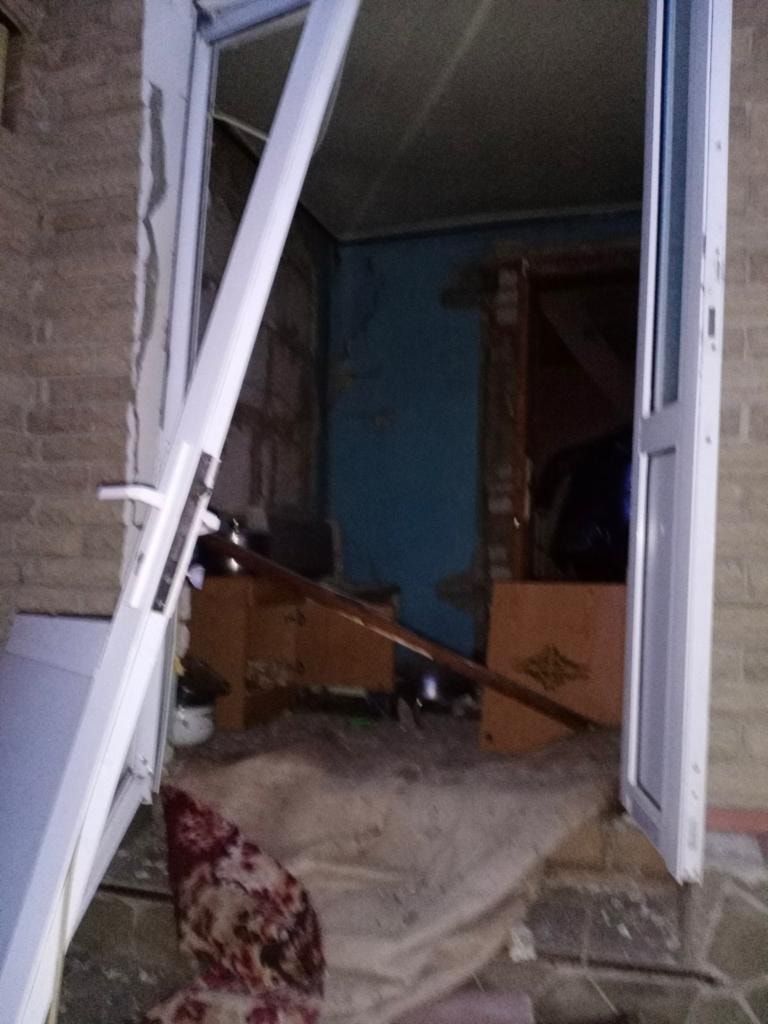 Новолуганское попало под обстрел. Фото: Facebook Павло Кириленко