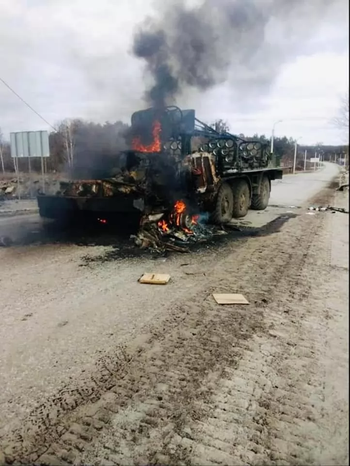Сгоревшая техника оккупантов. Фото: facebook.com/UkrainianLandForces Сгоревшая техника оккупантов. Фото: facebook.com/UkrainianLandForces