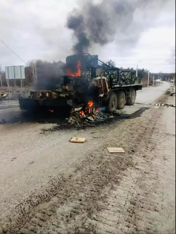 Сгоревшая техника оккупантов. Фото: facebook.com/UkrainianLandForces Сгоревшая техника оккупантов. Фото: facebook.com/UkrainianLandForces
