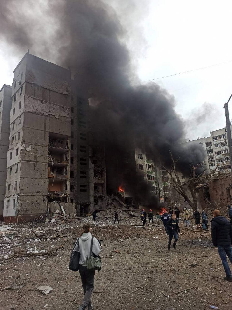 Попадание в дом в Чернигове