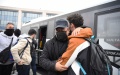 Turkish citizens evacuated from Ukraine arrive in Istanbul. Photo by Xinhua/Shadati.