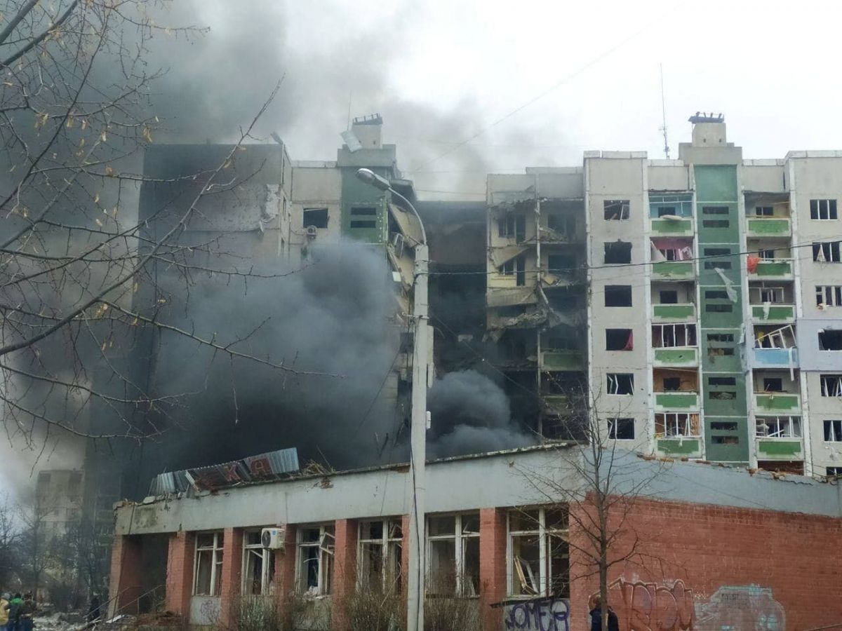 Попадание в дом в Чернигове