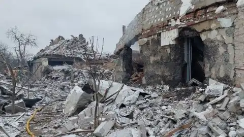 Последствия боев в Изюме. Фото: nsju.org