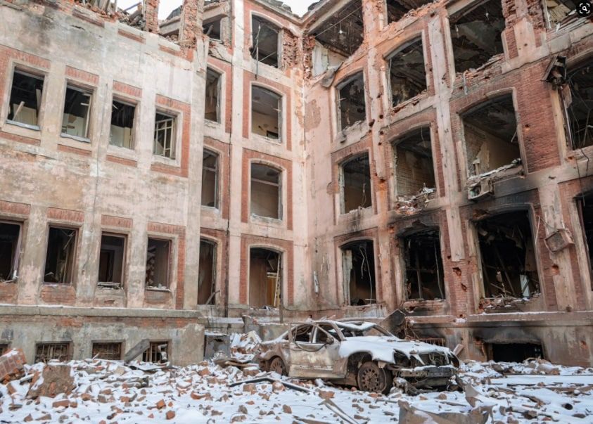 Разрушения в Харькове. Фото: Харківська міська рада