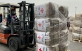 The Red Cross Society of China has sent a third batch of emergency humanitarian aid supplies to the Ukrainian Red Cross Society. Photo by Xinhua.