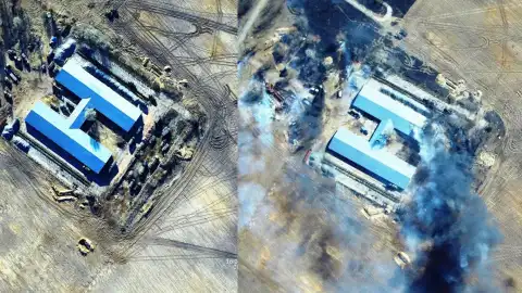 10 разрушенных вражеских топливозаправщиков в Черниговской области. Источник: Оперативное командование "Север"