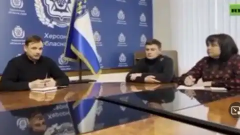 Скриншот видео заседания "комитета спасения Херсонской области". Источник: депутат Херсонского горсовета Богданов в Facebook