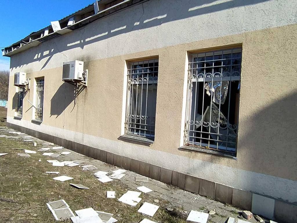 Обстріл станції Очеретине.  Фото: Олександр Камишин