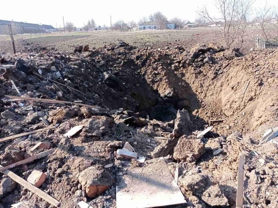 Последствия ракетного удара оккупантов. Фото: ОК 