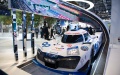 A Mission H24 hydrogen racing car displayed at Michelin booth of the Automobile Exhibition Area of the 4th China International Import Expo (CIIE) in east China's Shanghai. Photo by Xinhua/Meng Tao.