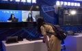 A participant experiences quantum video conference in Hefei, east China's Anhui Province. Phot by Xinhua/Han Xu.