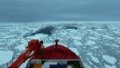 Chinese icebreaker Xuelong 2 sails off a floating ice area in the Cosmonauts Sea and heads to travel through "roaring forties" during China's 36th Antarctic expedition. Photo by Xinhua/Liu Shiping.