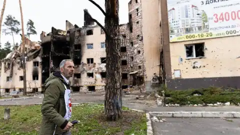 Директор по оперативной деятельности Международного Комитета Красного Креста (МККК) Доминик Штилхарт 21 апреля посетил Ирпень и Бучу