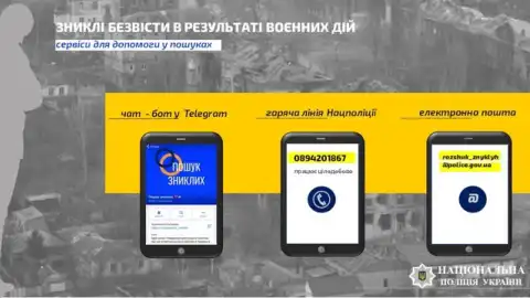 Подать заявление о без вести пропавших лицах теперь можно по номеру горячей линии, - глава Нацполиции