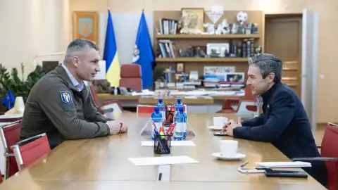 Президент Нацфонда за демократию приехал, чтобы поддержать нашу страну, - Кличко