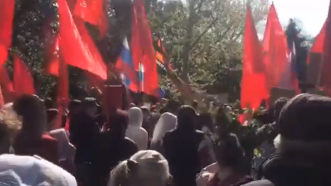 В Херсоне оккупанты провели "бессмертный полк"