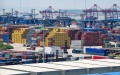 A view of the Longtan Container Terminal of Nanjing Port in Nanjing, Jiangsu Province. Photo by Xinhua/Li Bo.