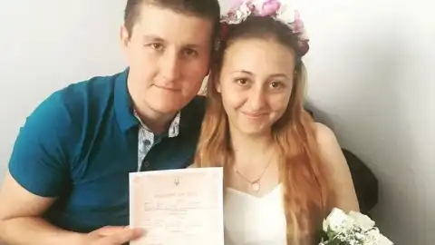 Оксана Баландіна зі своїм чоловіком Віктором.