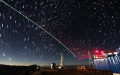 A satellite-to-earth link established between quantum satellite "Micius" and the quantum teleportation experiment platform in Ali, southwest China's Tibet Autonomous Region. Photo by Xinhua/Jin Liwang.