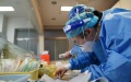 Nurses prepare drugs for patients at the emergency center of Ruijin Hospital in east China's Shanghai. Photo by Xinhua/Yuan Quan.