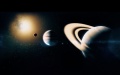 An artistic illustration of exoplanets.  Photo by Purple Mountain Observatory/ Xinhua.